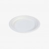 Plato fibra cartón biodegradable 1000 unid 17cm