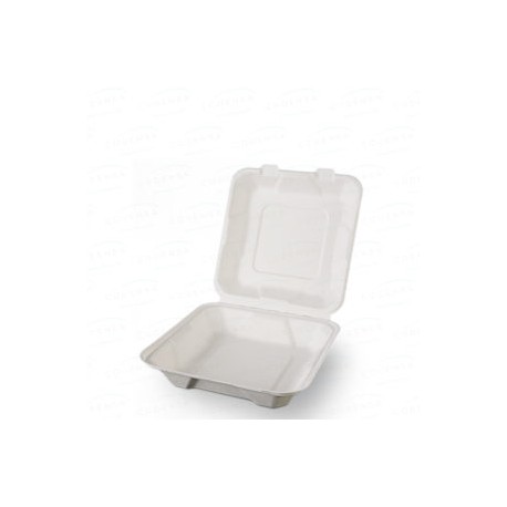 Envase caña de azucar rectangular 250 unid